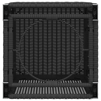 Tavolo Copri Serbatoio Propano Nero 40x40x60 cm in Polyrattan | homemem39