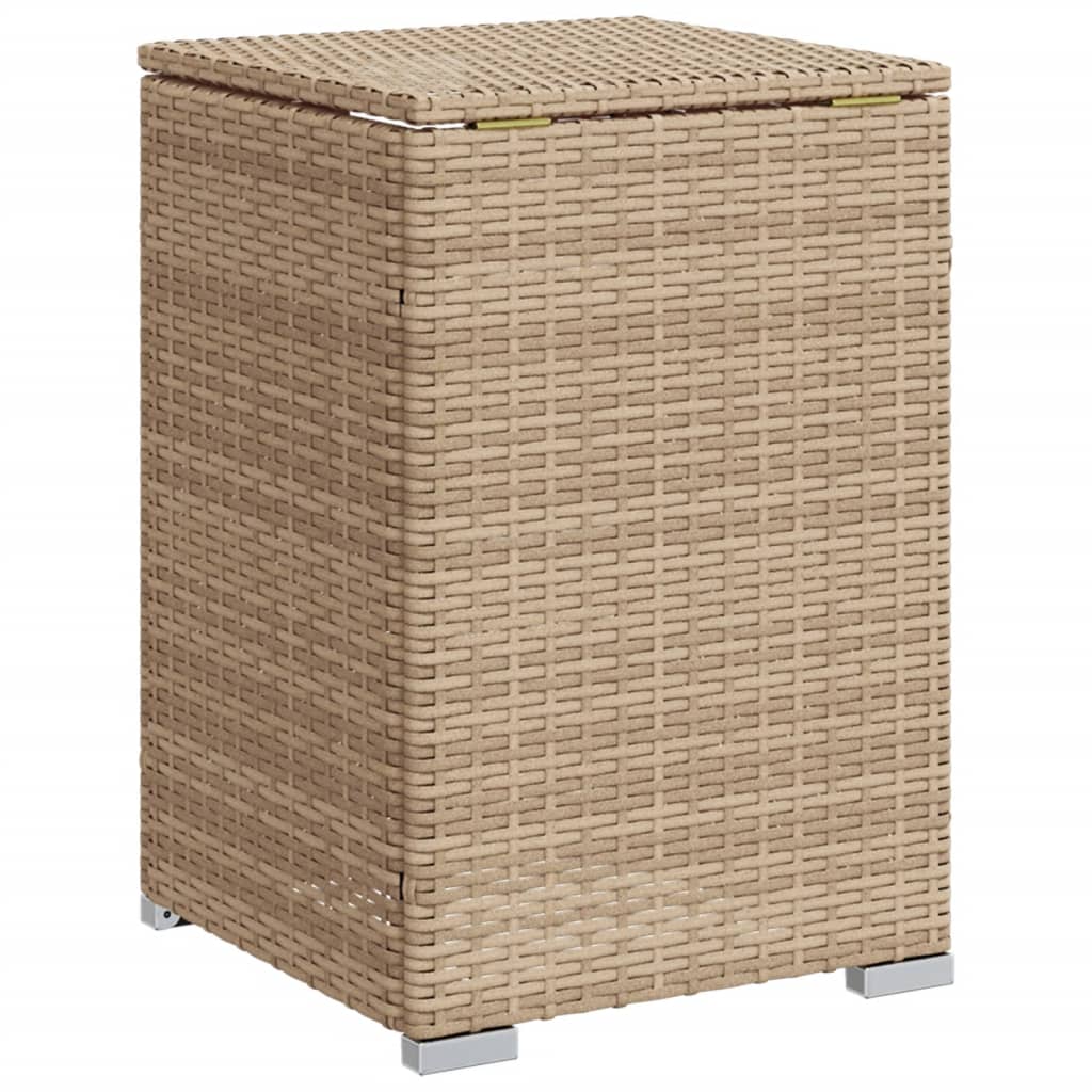 Tavolo Copri Serbatoio Propano Beige 40x40x60 cm in Polyrattan