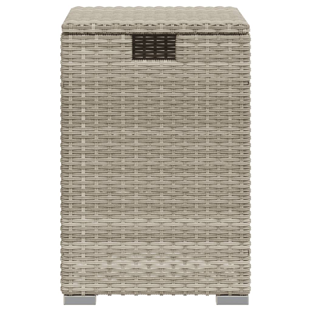 Tavolo Serbatoio Propano Grigio Chiaro 40x40x60 cm Polyrattan