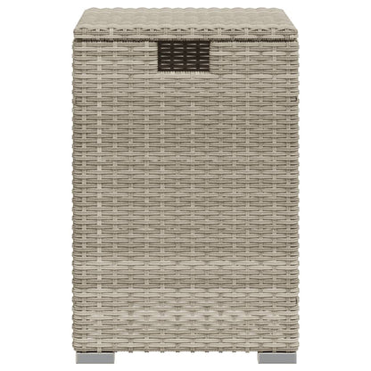 Tavolo Serbatoio Propano Grigio Chiaro 40x40x60 cm Polyrattan