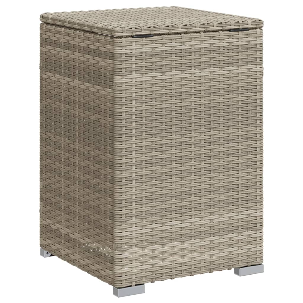 Tavolo Serbatoio Propano Grigio Chiaro 40x40x60 cm Polyrattan