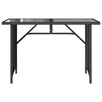 Set da Pranzo da Giardino 2 pz con Cuscini Nero in Polyrattan | homemem39