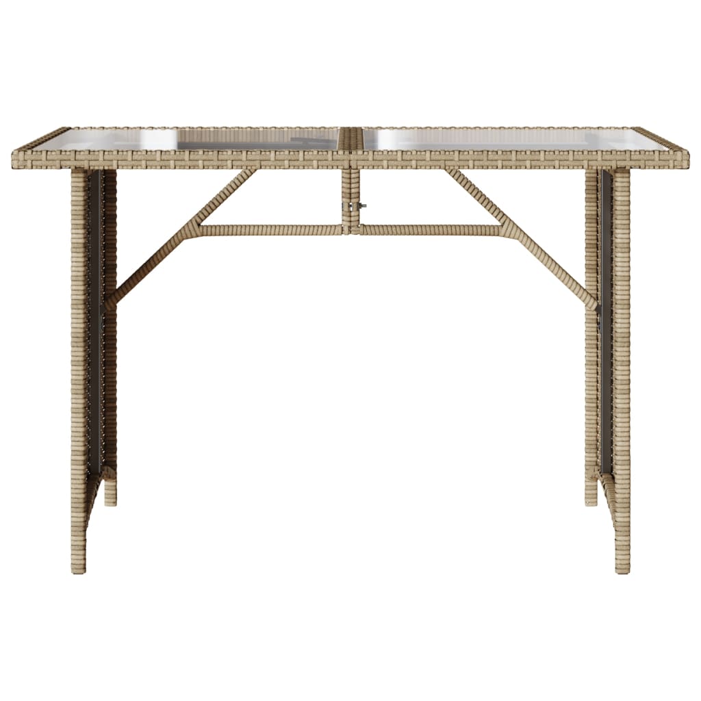 Set da Pranzo da Giardino 2 pz con Cuscini Beige in Polyrattan | homemem39