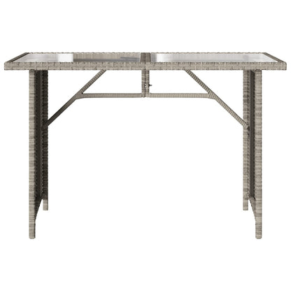 Set da Pranzo da Giardino 2 pz con Cuscini in Polyrattan Grigio | homemem39