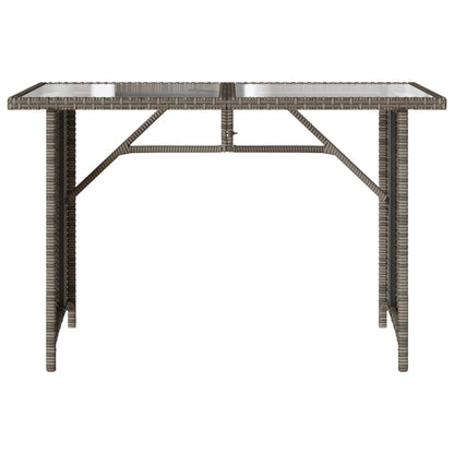 Set da Pranzo da Giardino 2 pz con Cuscini in Polyrattan Grigio | homemem39