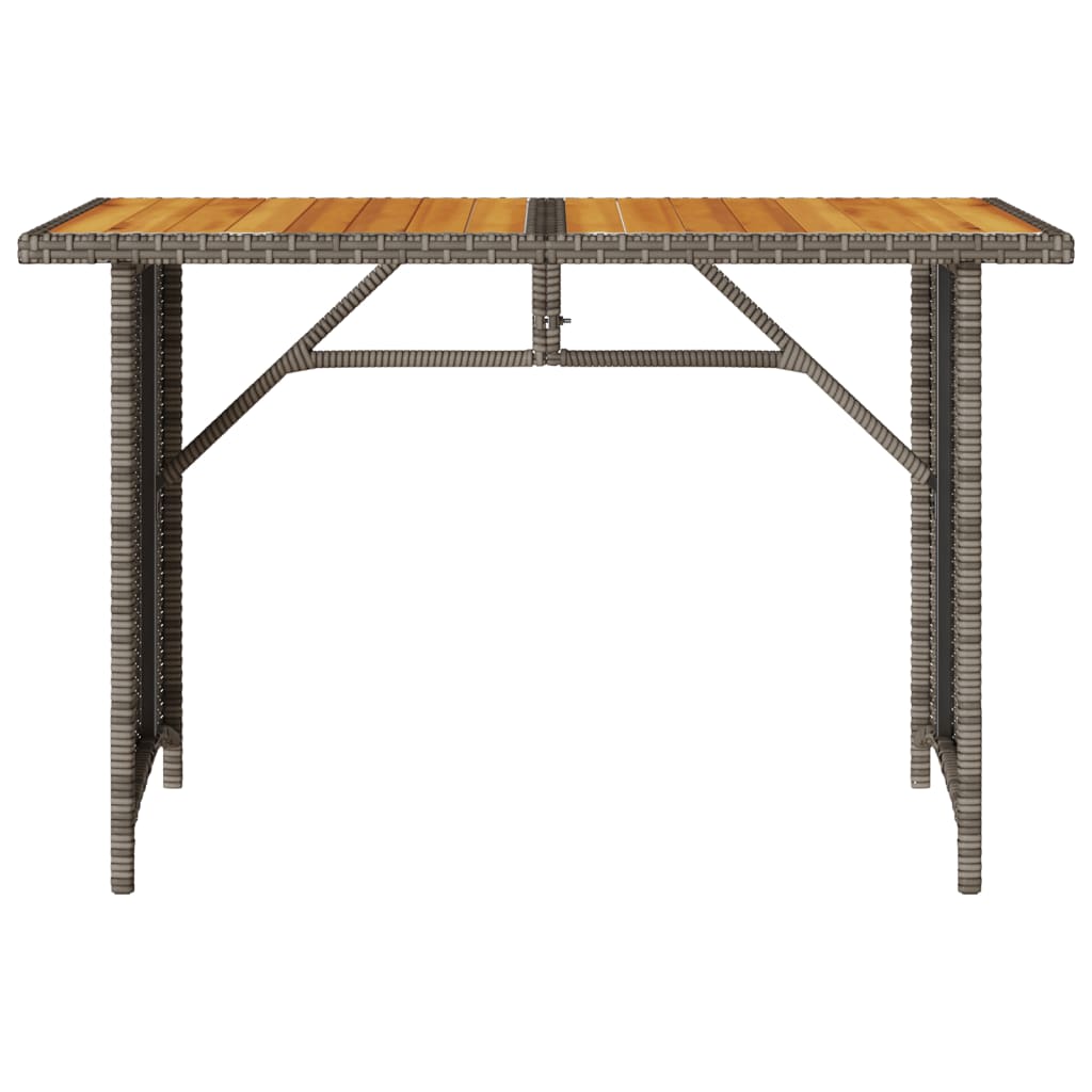 Set da Pranzo da Giardino 2 pz con Cuscini in Polyrattan Grigio | homemem39