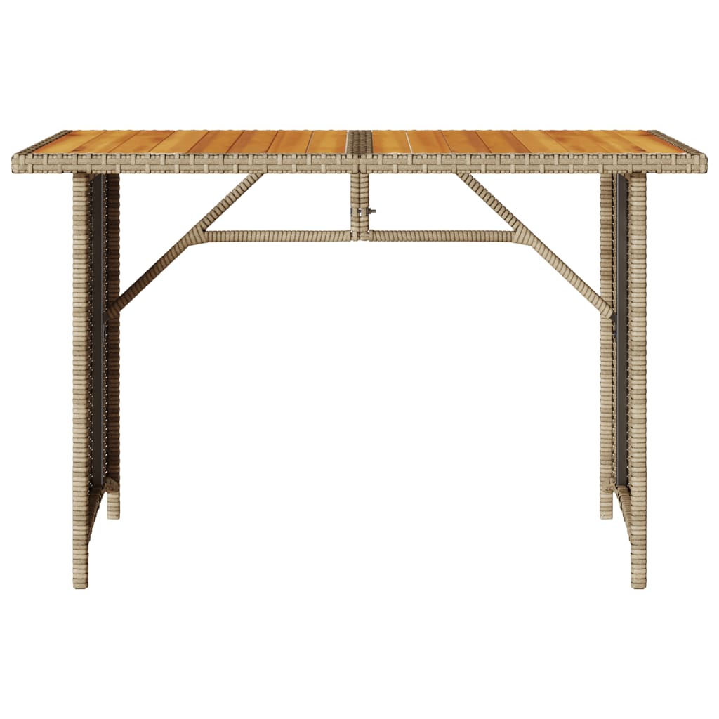 Set da Pranzo da Giardino 2 pz con Cuscini Beige in Polyrattan | homemem39