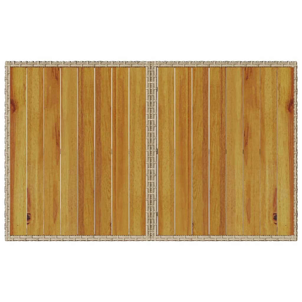 Set da Pranzo da Giardino 2 pz con Cuscini Beige in Polyrattan | homemem39