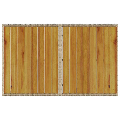 Set da Pranzo da Giardino 2 pz con Cuscini Beige in Polyrattan | homemem39