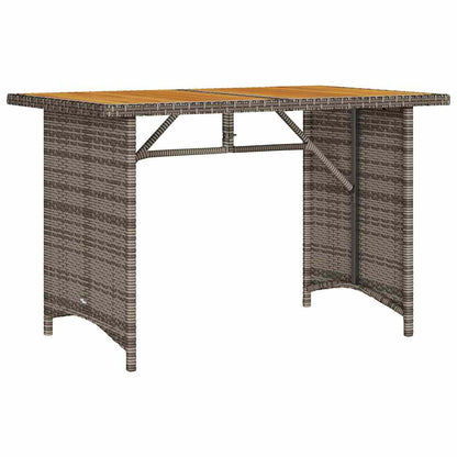 Set da Pranzo da Giardino 2 pz con Cuscini in Polyrattan Grigio | homemem39