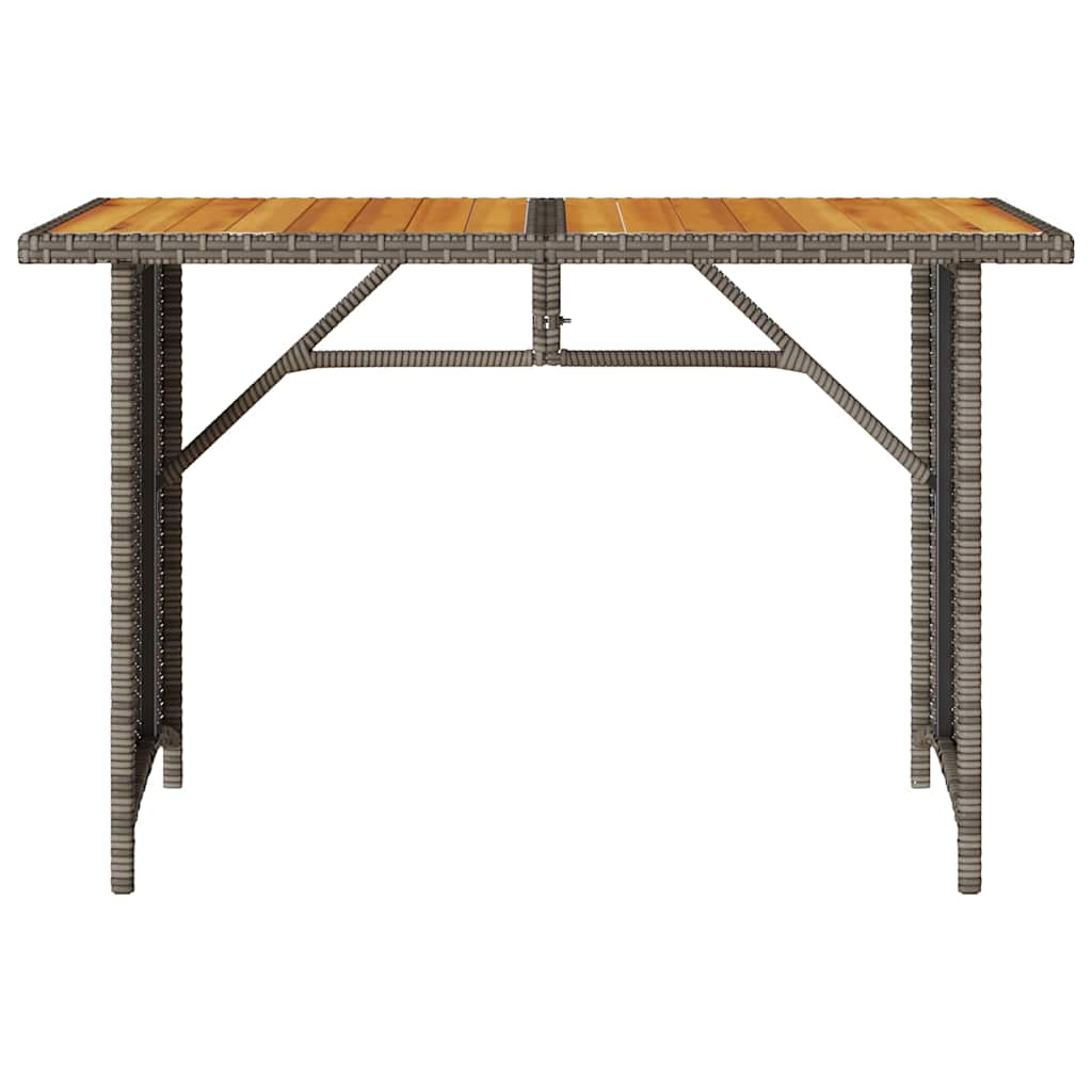 Set da Pranzo da Giardino 2 pz con Cuscini in Polyrattan Grigio | homemem39