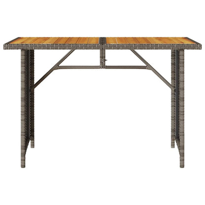 Set da Pranzo da Giardino 2 pz con Cuscini in Polyrattan Grigio | homemem39