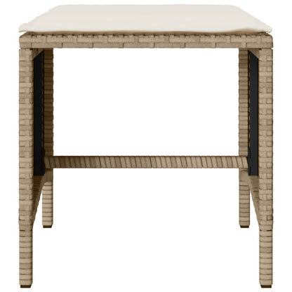 Set Divano da Giardino 4 pz con Cuscini Beige in Polyrattan - homemem39