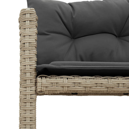 Divano Giardino Tavolo e Cuscini a L Grigio Chiaro Polyrattan | homemem39