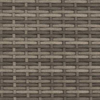 Divano Giardino 2Posti Baldacchino e Sgabelli Grigio Polyrattan | homemem39