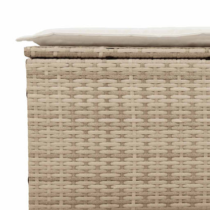 Set Divano da Giardino 3 pz con Cuscini Beige in Polyrattan - homemem39