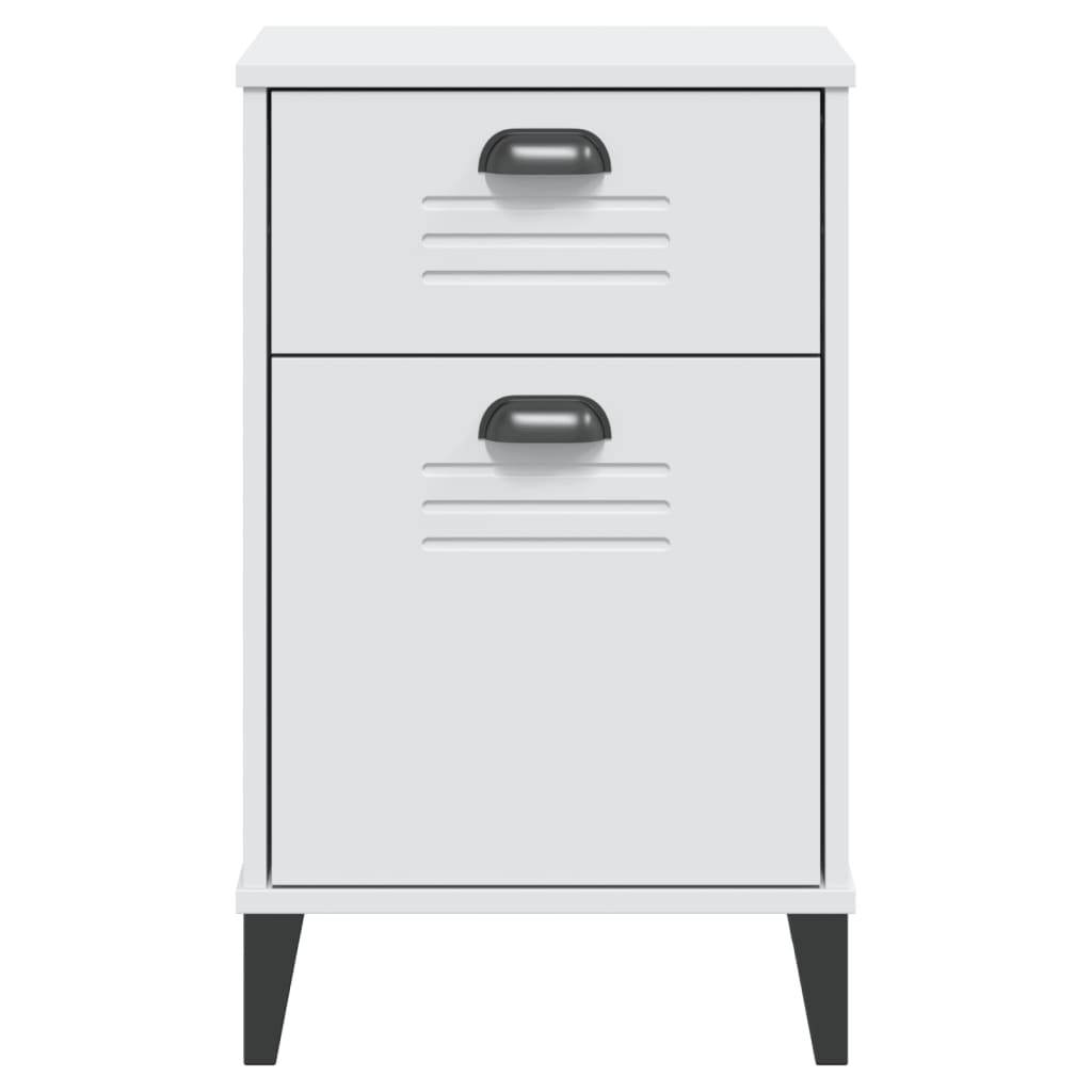 Comodino VIKEN Bianco in Legno Multistrato - homemem39