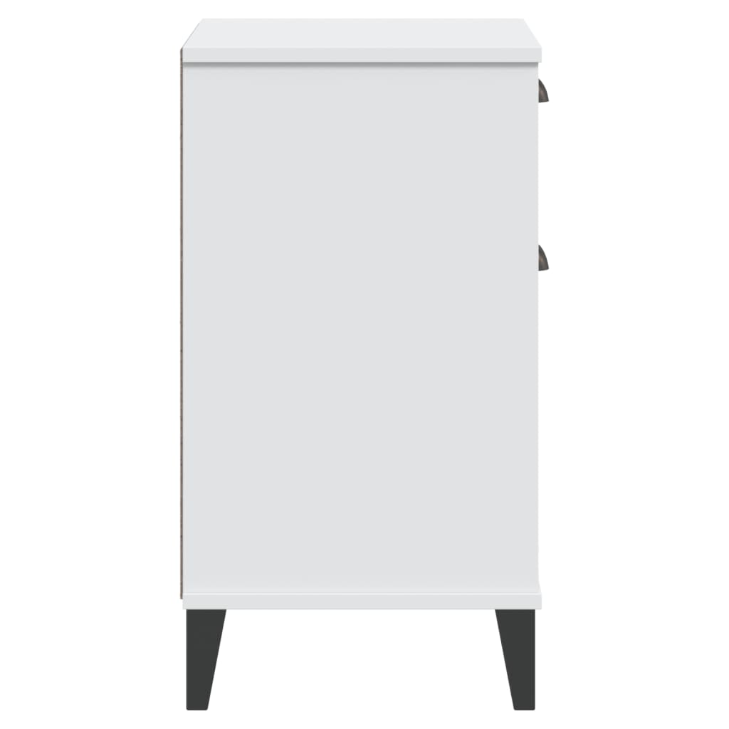 Comodino VIKEN Bianco in Legno Multistrato - homemem39