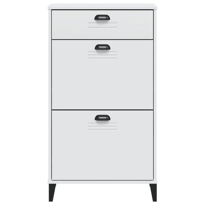 Scarpiera VIKEN Bianca in Legno Multistrato - homemem39