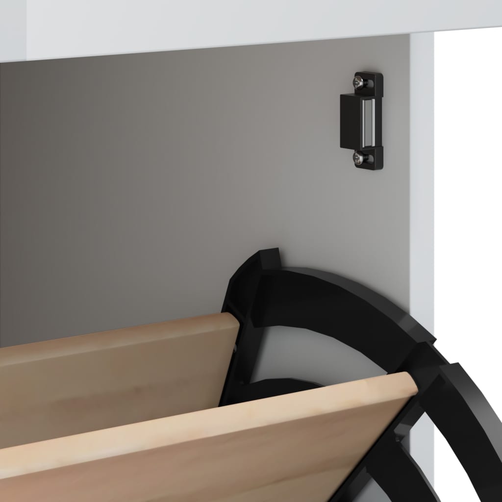 Scarpiera VIKEN Bianca in Legno Multistrato - homemem39