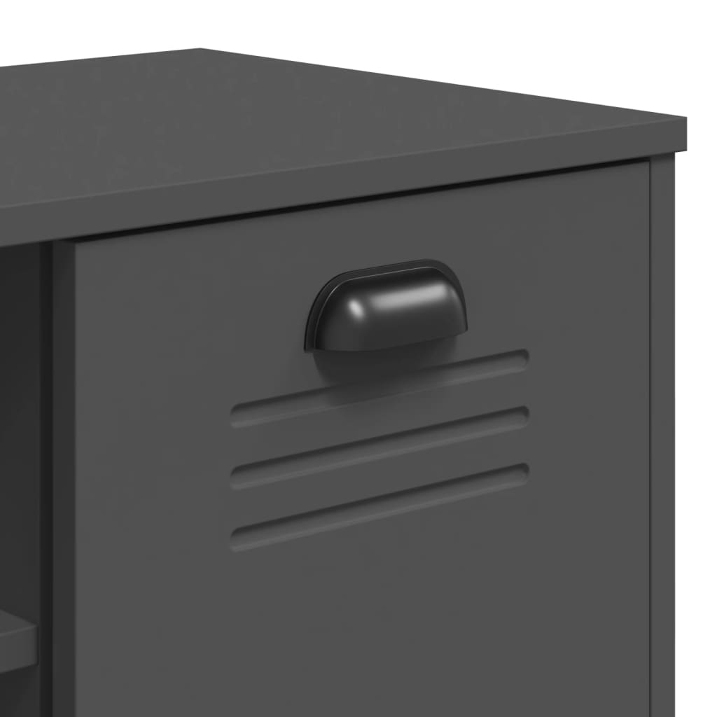 Panca Portascarpe VIKEN Antracite 106x35x45cm Legno Multistrato - homemem39