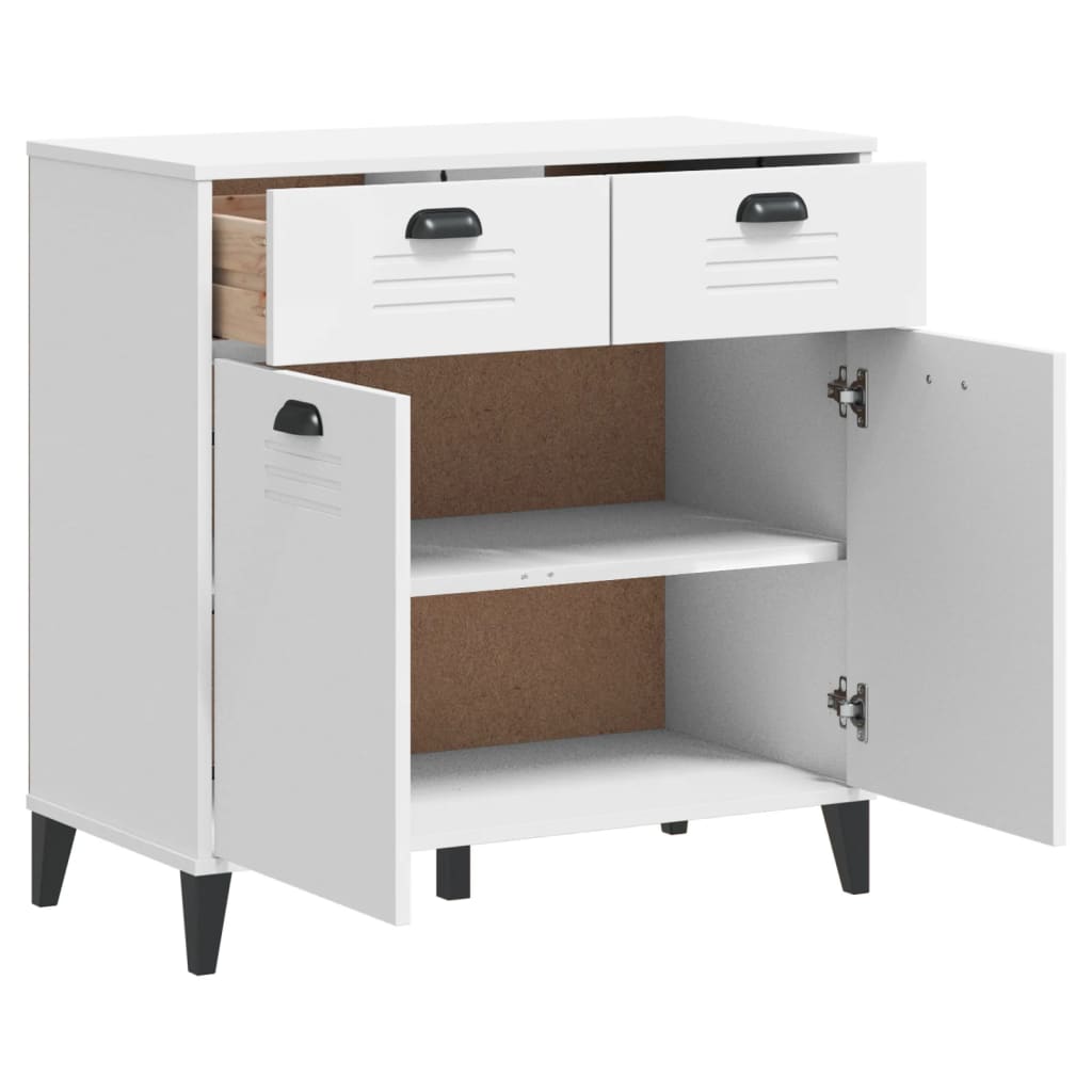 Credenza VIKEN Bianca 80x40x80 cm in Legno Multistrato | homemem39