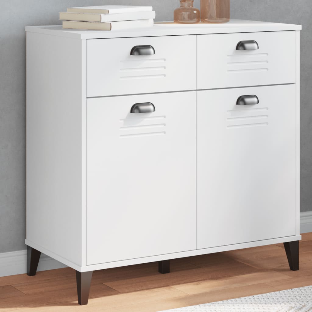 Credenza VIKEN Bianca 80x40x80 cm in Legno Multistrato | homemem39