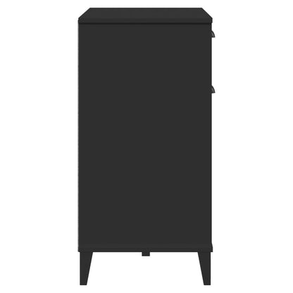 Credenza VIKEN Nera 80x40x80 cm in Legno Multistrato - homemem39