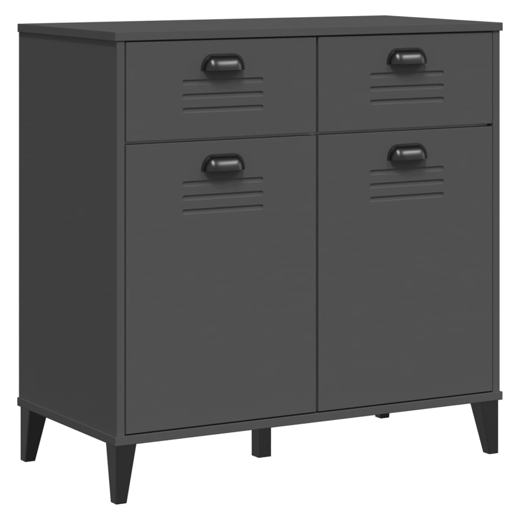 Credenza VIKEN Antracite 80x40x80 cm in Legno Multistrato | homemem39