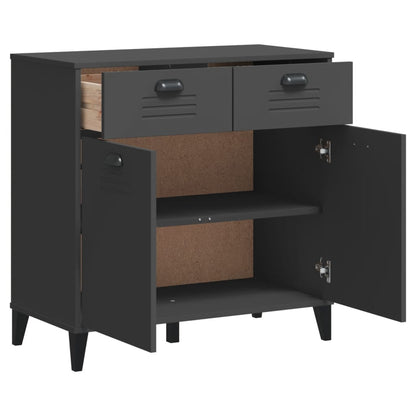 Credenza VIKEN Antracite 80x40x80 cm in Legno Multistrato | homemem39