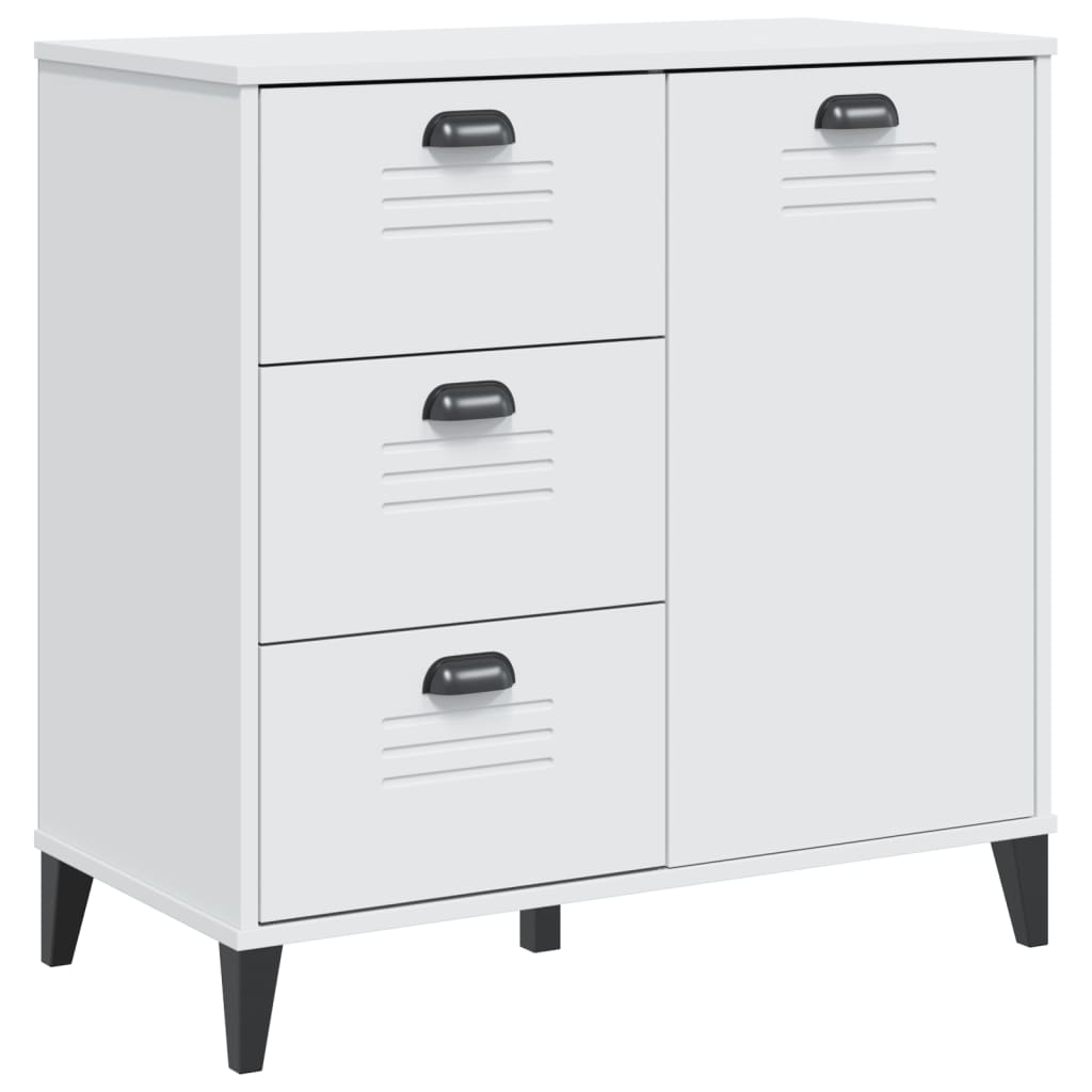 Credenza VIKEN Bianca 80x40x80 cm in Legno Multistrato | homemem39