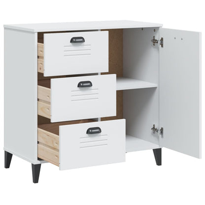 Credenza VIKEN Bianca 80x40x80 cm in Legno Multistrato | homemem39