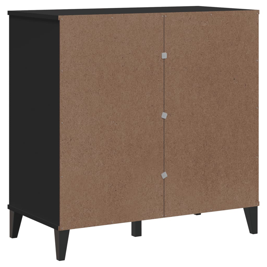 Credenza VIKEN Nera 80x40x80 cm in Legno Multistrato | homemem39