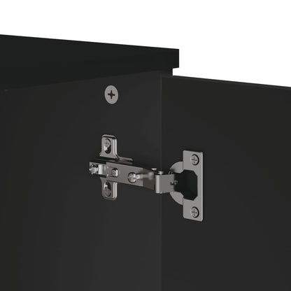 Credenza VIKEN Nera 80x40x80 cm in Legno Multistrato - homemem39