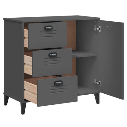 Credenza VIKEN Antracite 80x40x80 cm in Legno Multistrato | homemem39