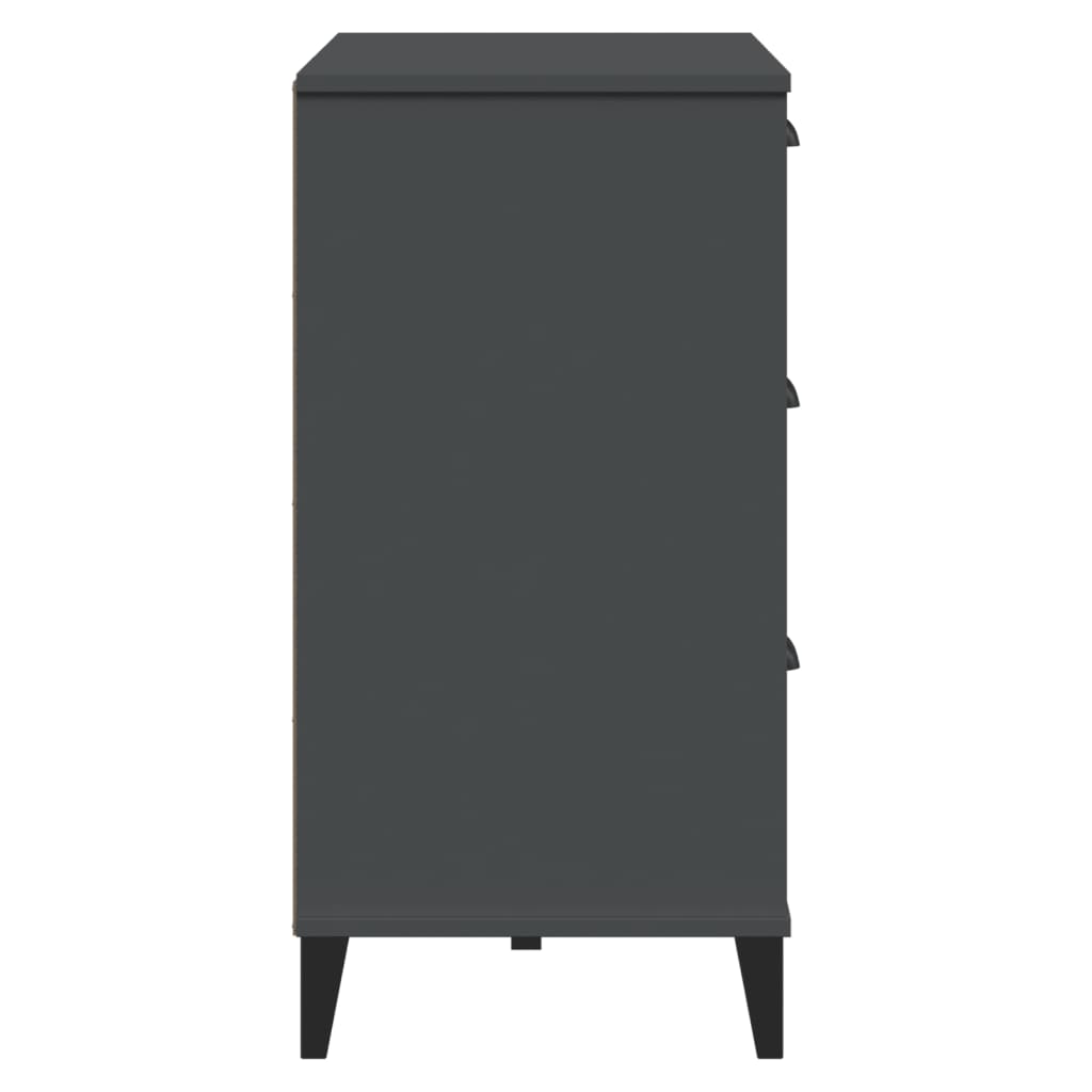 Credenza VIKEN Antracite 80x40x80 cm in Legno Multistrato | homemem39