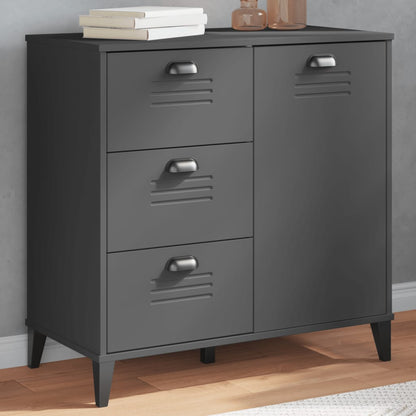 Credenza VIKEN Antracite 80x40x80 cm in Legno Multistrato | homemem39