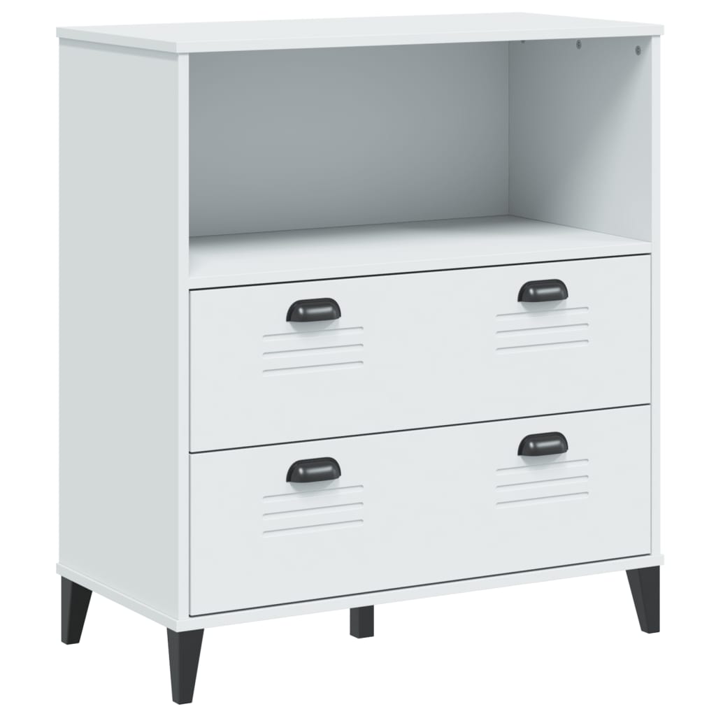Libreria VIKEN Bianca 80x40x80 cm in Legno Multistrato | homemem39