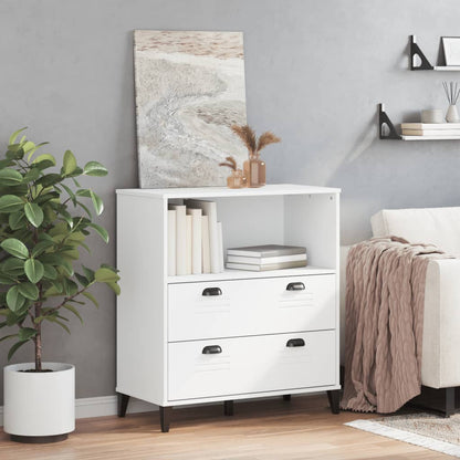 Libreria VIKEN Bianca 80x40x80 cm in Legno Multistrato | homemem39