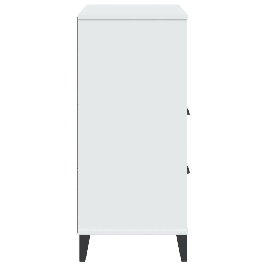 Libreria VIKEN Bianca 80x40x80 cm in Legno Multistrato | homemem39