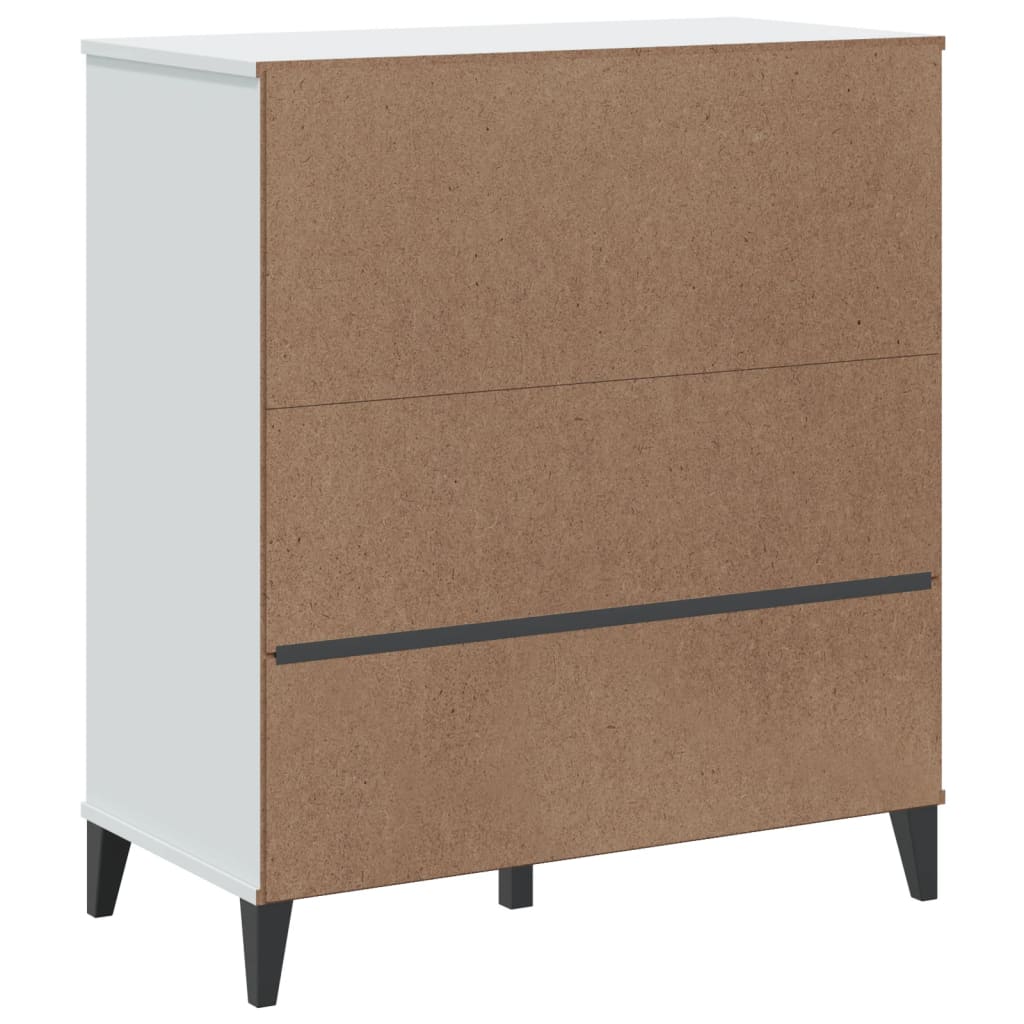 Libreria VIKEN Bianca 80x40x80 cm in Legno Multistrato | homemem39