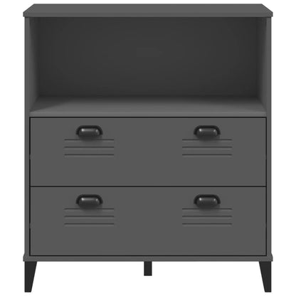 Libreria VIKEN Antracite 80x40x80 cm in Legno Multistrato | homemem39