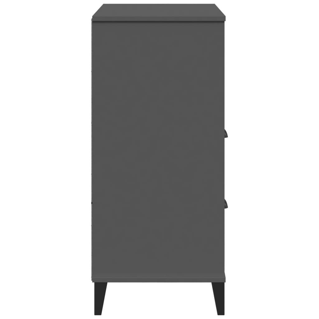Libreria VIKEN Antracite 80x40x80 cm in Legno Multistrato | homemem39