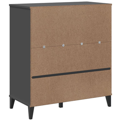 Libreria VIKEN Antracite 80x40x80 cm in Legno Multistrato | homemem39