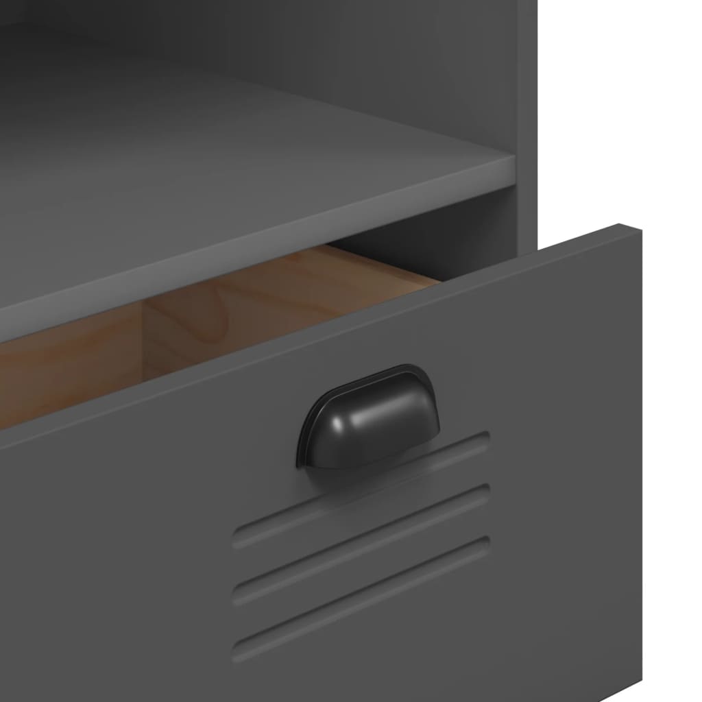 Libreria VIKEN Antracite 80x40x80 cm in Legno Multistrato | homemem39