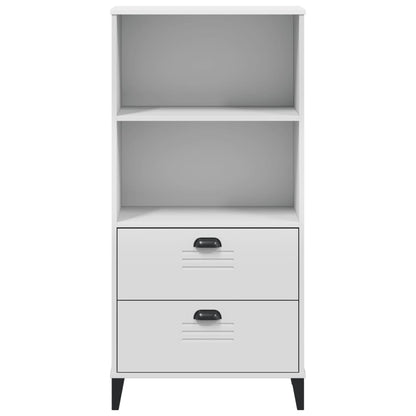 Libreria VIKEN Bianca 60x35x123 cm in Legno Multistrato