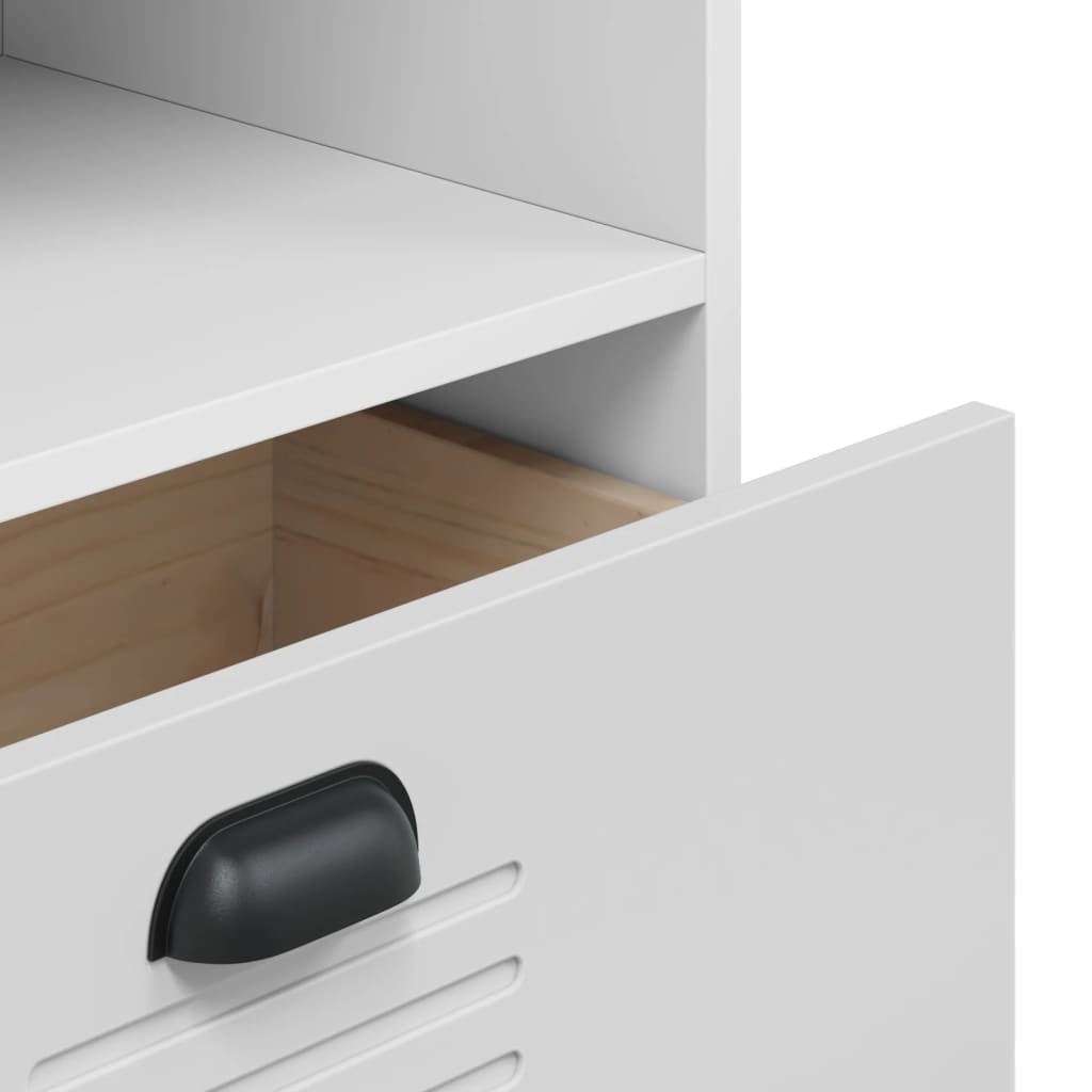 Libreria VIKEN Bianca 60x35x123 cm in Legno Multistrato