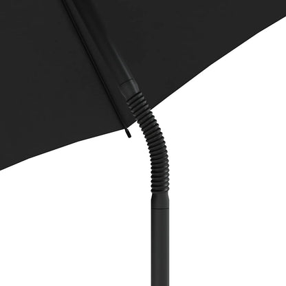 Divano 2Posti Ombrellone e Sgabelli Grigio Chiaro Polyrattan | homemem39