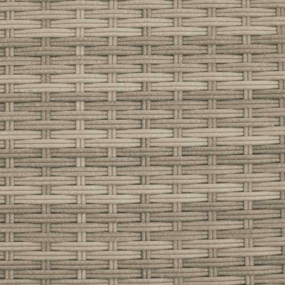 Divano 2Posti Ombrellone e Sgabelli Grigio Chiaro Polyrattan | homemem39