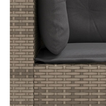 Divani Angolari da Giardino con Cuscini 2pz Polyrattan